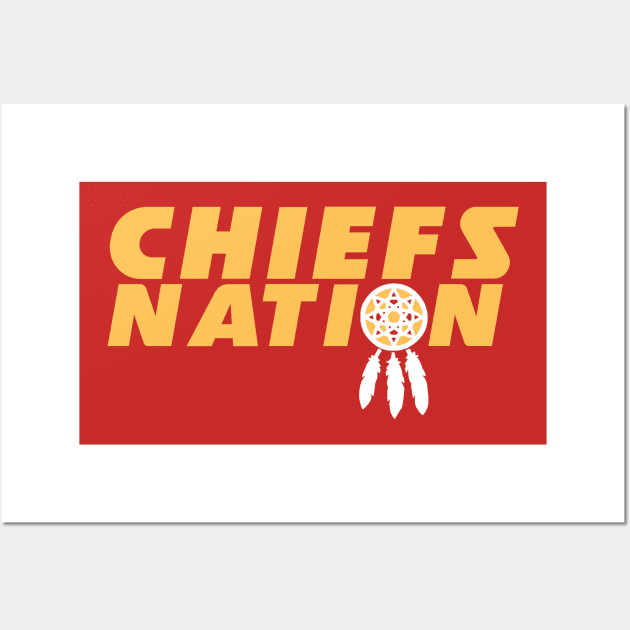 Chiefs Nation Wall Art by FootballBum